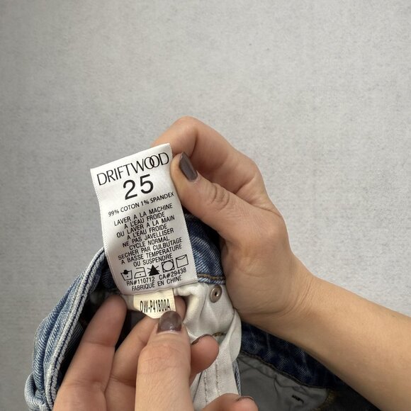 Driftwood Jeans Womens 25x29 Light Wash Stella High Rise Straight Leg Denim - Picture 9 of 10